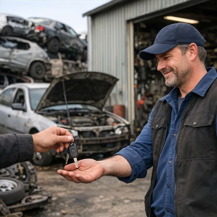 Vendre une voiture pour pièces à un garage : guide simple