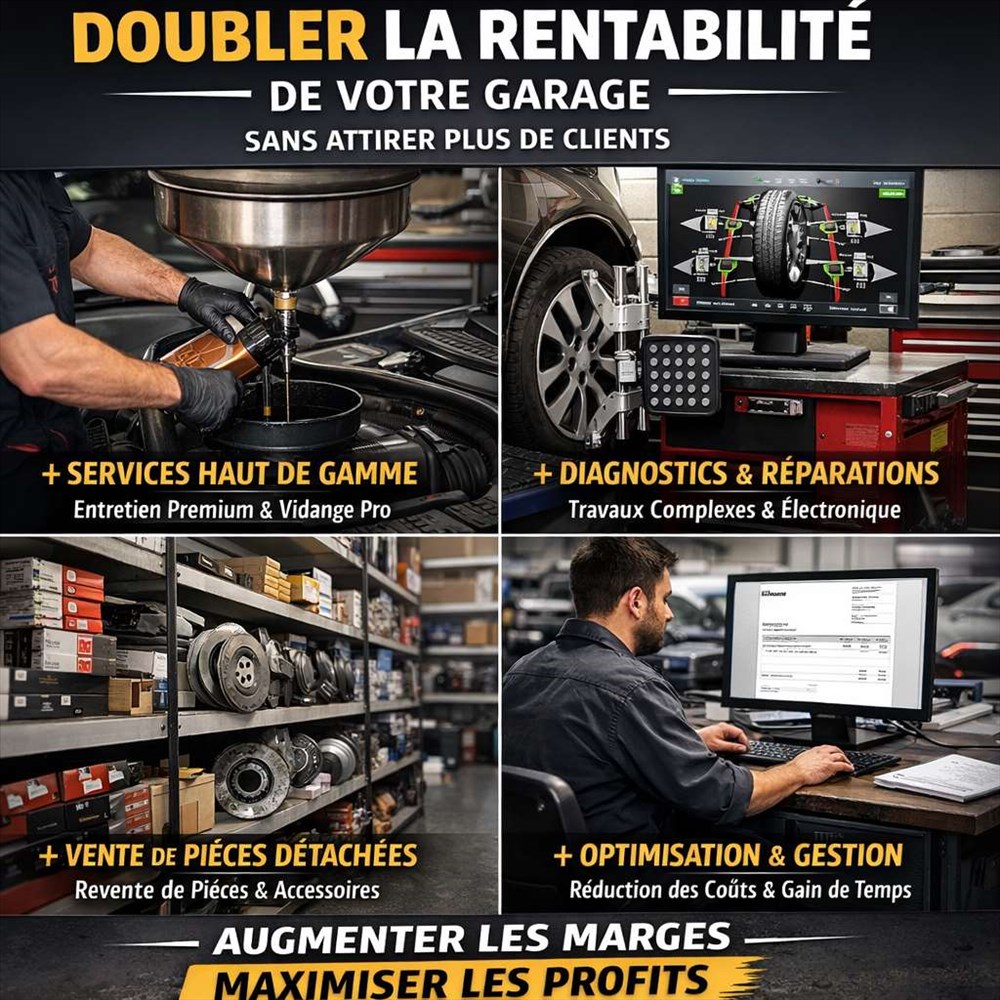 Pourquoi certains garages automobiles gagnent-ils deux fois plus sans accueillir davantage de clients ?
