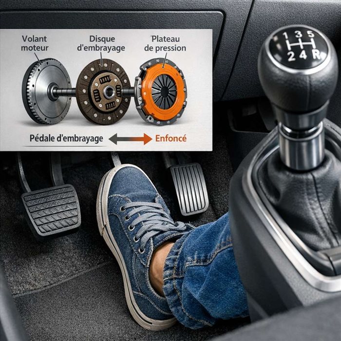 Comment fonctionne l’embrayage d’une voiture manuelle ?