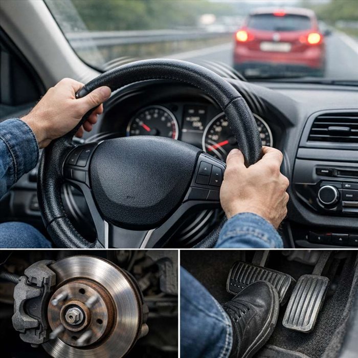 Volant qui vibre au freinage : causes, signes et solutions