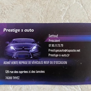 Prestige s auto, un concessionnaire automobile à Cluses