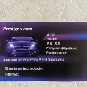 Prestige s auto, un concessionnaire automobile à Vaulx-en-Velin